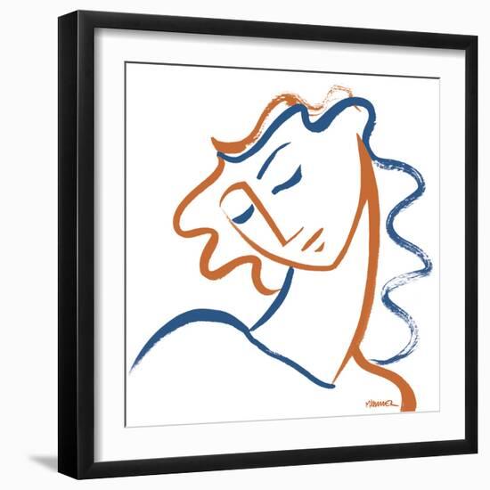 Linear Contemplation - Bright-Marsha Hammel-Framed Giclee Print