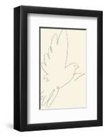 Linear Muse - Elegance-Aurora Bell-Framed Art Print