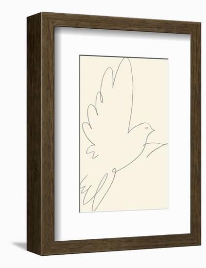 Linear Muse - Elegance-Aurora Bell-Framed Art Print