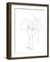 Linear Poetry - Modest-Aurora Bell-Framed Giclee Print