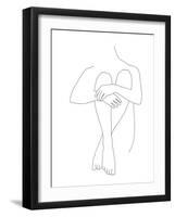 Linear Poetry - Modest-Aurora Bell-Framed Giclee Print