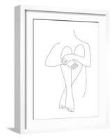 Linear Poetry - Modest-Aurora Bell-Framed Giclee Print