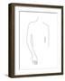 Linear Poetry - Posture-Aurora Bell-Framed Giclee Print