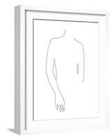 Linear Poetry - Posture-Aurora Bell-Framed Giclee Print