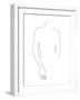 Linear Poetry - Posture-Aurora Bell-Framed Giclee Print