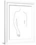 Linear Poetry - Posture-Aurora Bell-Framed Giclee Print