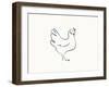 Linear Sketch - Chicken-Clara Wells-Framed Giclee Print