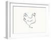 Linear Sketch - Chicken-Clara Wells-Framed Giclee Print