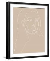 Linear Style - Gaze-Aurora Bell-Framed Giclee Print