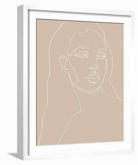 Linear Style - Gaze-Aurora Bell-Framed Giclee Print