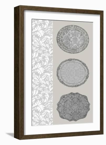 Linear Tableware I-Erica J. Vess-Framed Art Print