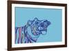 Linear Tiger-null-Framed Giclee Print