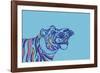 Linear Tiger-null-Framed Giclee Print