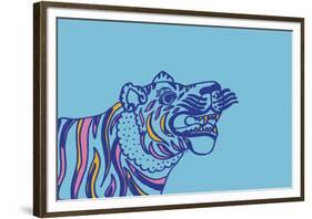 Linear Tiger-null-Framed Giclee Print