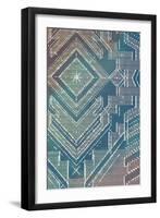 Lined Batik Pattern I-null-Framed Art Print