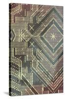 Lined Batik Pattern II-null-Stretched Canvas