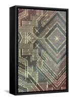 Lined Batik Pattern II-null-Framed Stretched Canvas