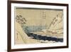 Lined Pine Trees at Uraga Port, C. 1840-1843-Utagawa Hiroshige-Framed Giclee Print