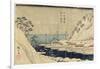 Lined Pine Trees at Uraga Port, C. 1840-1843-Utagawa Hiroshige-Framed Giclee Print