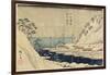 Lined Pine Trees at Uraga Port, C. 1840-1843-Utagawa Hiroshige-Framed Giclee Print