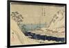 Lined Pine Trees at Uraga Port, C. 1840-1843-Utagawa Hiroshige-Framed Giclee Print