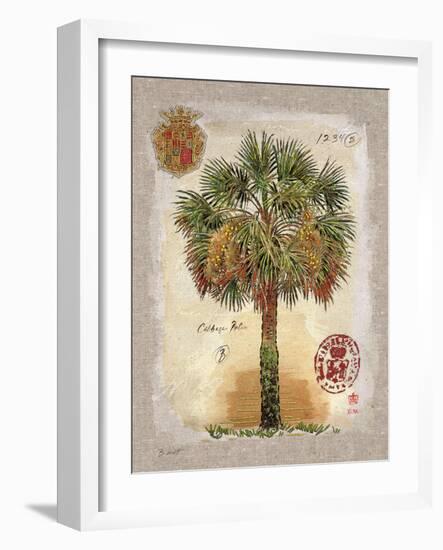 Linen Cabbage Palm Tree-Chad Barrett-Framed Art Print