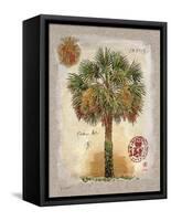 Linen Cabbage Palm Tree-Chad Barrett-Framed Stretched Canvas