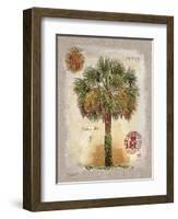 Linen Cabbage Palm Tree-Chad Barrett-Framed Art Print