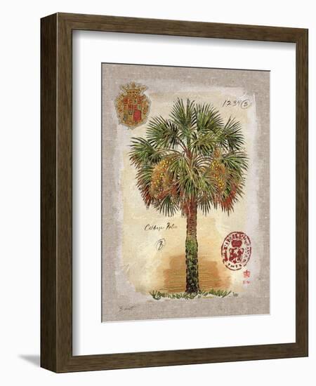 Linen Cabbage Palm Tree-Chad Barrett-Framed Art Print