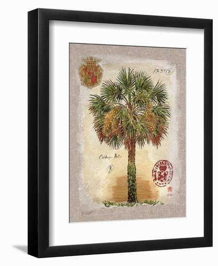 Linen Cabbage Palm Tree-Chad Barrett-Framed Art Print