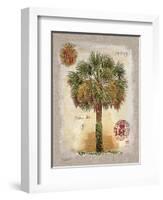 Linen Cabbage Palm Tree-Chad Barrett-Framed Art Print