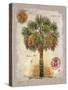 Linen Cabbage Palm Tree-Chad Barrett-Stretched Canvas