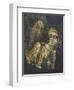 Linen Canvas Painting Portraying an Angel-null-Framed Giclee Print