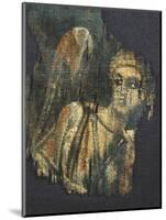 Linen Canvas Painting Portraying an Angel-null-Mounted Giclee Print