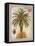 Linen Date Palm Tree-Chad Barrett-Framed Stretched Canvas