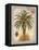 Linen Date Palm Tree-Chad Barrett-Framed Stretched Canvas