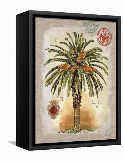 Linen Date Palm Tree-Chad Barrett-Framed Stretched Canvas