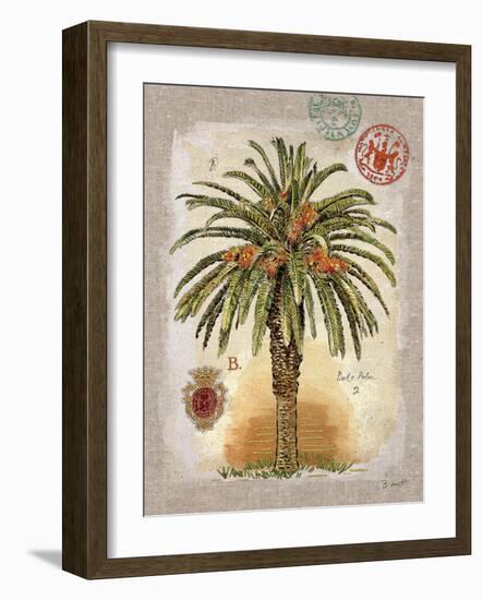 Linen Date Palm Tree-Chad Barrett-Framed Art Print