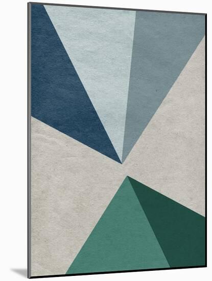 Linen Geometrics E-null-Mounted Giclee Print