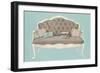 Linen Recline-Arnie Fisk-Framed Art Print