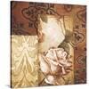 Linen Roses I-Linda Thompson-Stretched Canvas