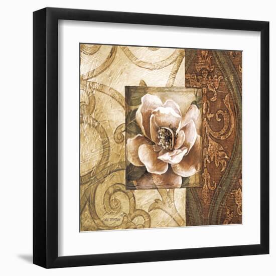 Linen Roses II-Linda Thompson-Framed Giclee Print