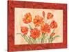 Linen Scroll Tulip-Paul Brent-Stretched Canvas