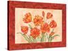 Linen Scroll Tulip-Paul Brent-Stretched Canvas