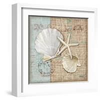 Linen Shells I-Paul Brent-Framed Art Print