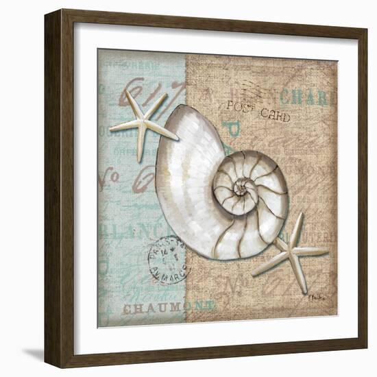 Linen Shells III-Paul Brent-Framed Art Print