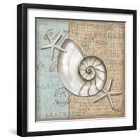 Linen Shells III-Paul Brent-Framed Art Print