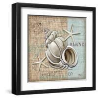 Linen Shells IV-Paul Brent-Framed Art Print