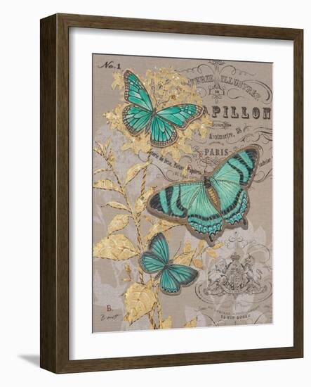 Linen Trio Gold-Chad Barrett-Framed Art Print