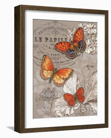 Linen Trio Ivory-Chad Barrett-Framed Art Print